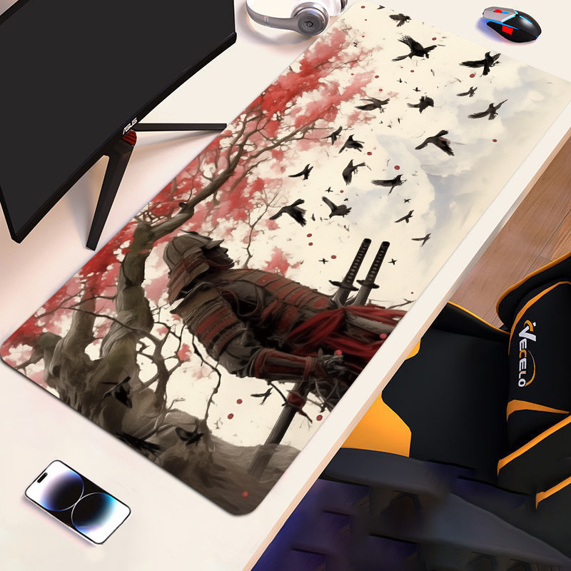 Голяма подложка за мишка с противохлъзгаща повърхност от естествен каучук, термопечат, размери 300×600×2 мм или 300×700×2 мм.