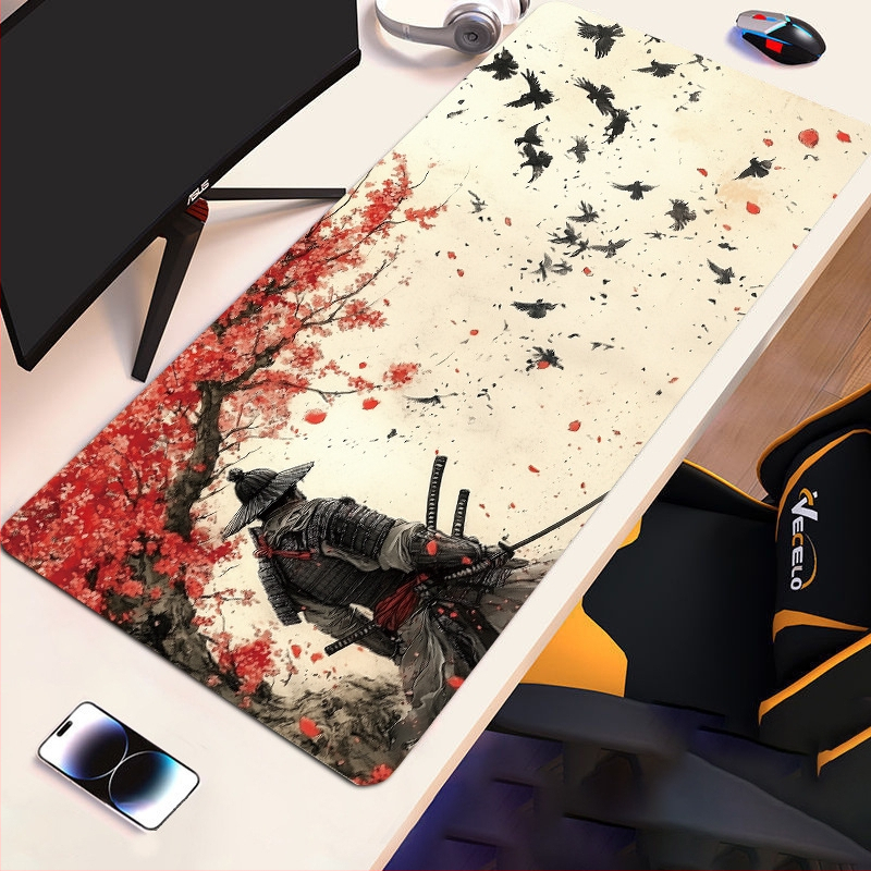 Голяма подложка за мишка с противохлъзгаща повърхност от естествен каучук, термопечат, размери 300×600×2 мм или 300×700×2 мм.