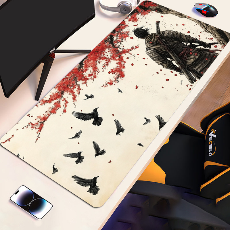 Голяма подложка за мишка с противохлъзгаща повърхност от естествен каучук, термопечат, размери 300×600×2 мм или 300×700×2 мм.