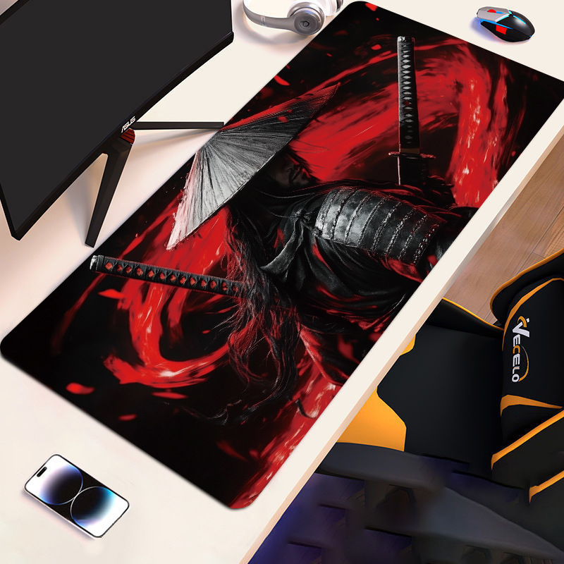 Голяма подложка за мишка с противохлъзгаща повърхност от естествен каучук, термопечат, размери 300×600×2 мм или 300×700×2 мм.