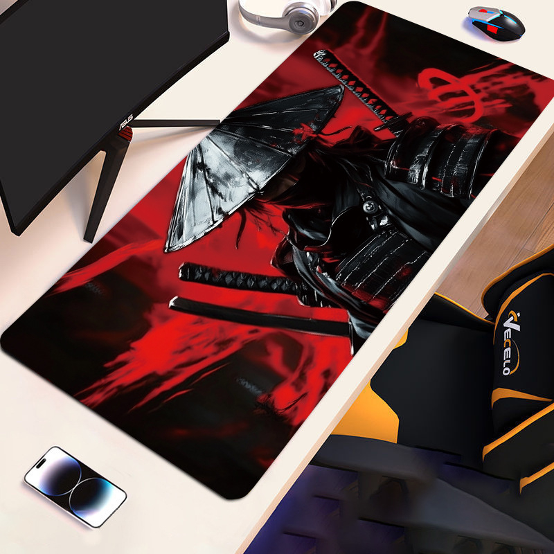 Голяма подложка за мишка с противохлъзгаща повърхност от естествен каучук, термопечат, размери 300×600×2 мм или 300×700×2 мм.