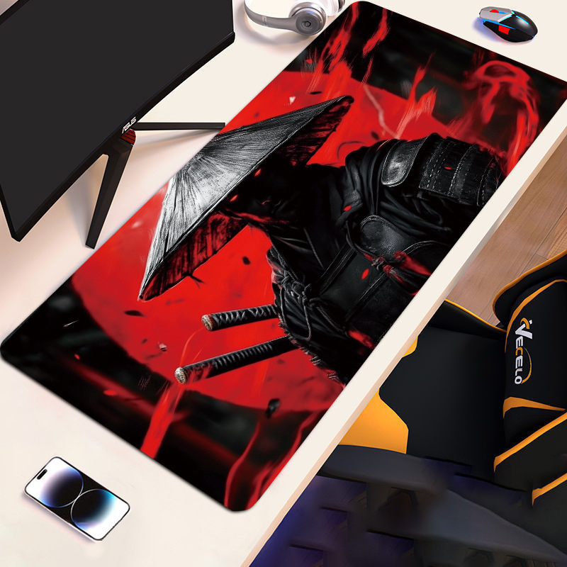 Голяма подложка за мишка с противохлъзгаща повърхност от естествен каучук, термопечат, размери 300×600×2 мм или 300×700×2 мм.