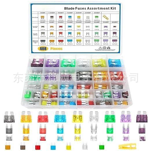 Stable Blade Fuse kombinacijų rinkinys automobiliams — keičiamas blade fuse rinkinys automobiliams, sunkvežimiams, motociklams, valtims, SUV, RV, ATV, UTV