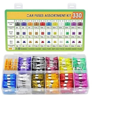 Stable Blade Fuse kombinacijų rinkinys automobiliams — keičiamas blade fuse rinkinys automobiliams, sunkvežimiams, motociklams, valtims, SUV, RV, ATV, UTV