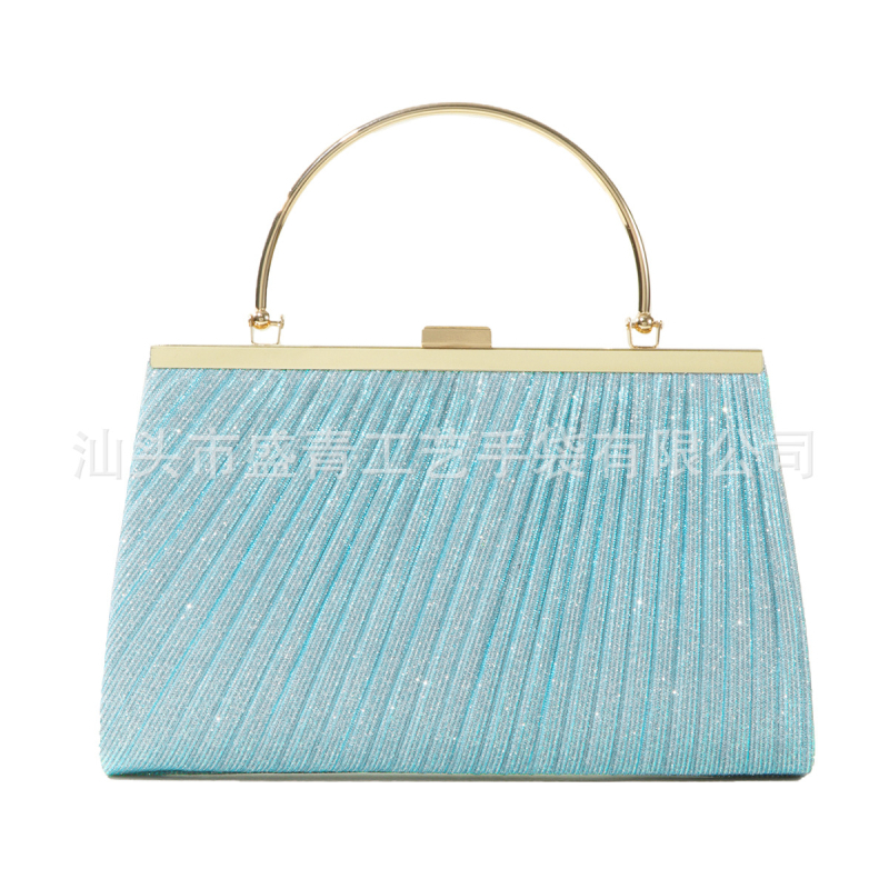 PVC moterų vakarinė rankinė, horizontalaus kvadrato formos, užsegamas raišteliais, poliesterio įdaila, gatvės stilius