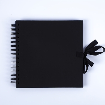 Спирално подвързан DIY фотоалбум, ръчно изработено, ретро крафт хартия скрапбук (Спирално подвързан; обложка от крафт хартия; DIY; ръчно изработено; скрапбук)