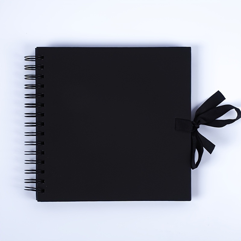 Спирално подвързан DIY фотоалбум, ръчно изработено, ретро крафт хартия скрапбук (Спирално подвързан; обложка от крафт хартия; DIY; ръчно изработено; скрапбук)