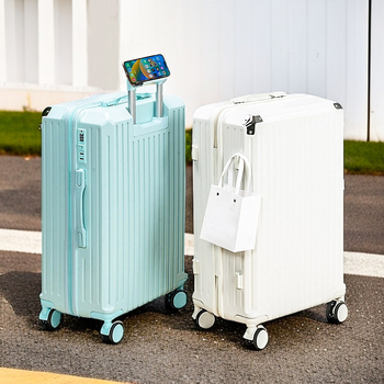 Bagaj cabină masculin din ABS+PC, închidere cu fermoar, roți universale, încuietoare cu combinație obișnuită, primăvara 2025