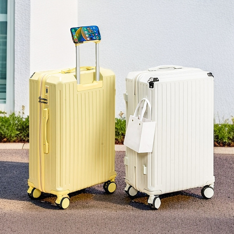 Bagaj cabină masculin din ABS+PC, închidere cu fermoar, roți universale, încuietoare cu combinație obișnuită, primăvara 2025