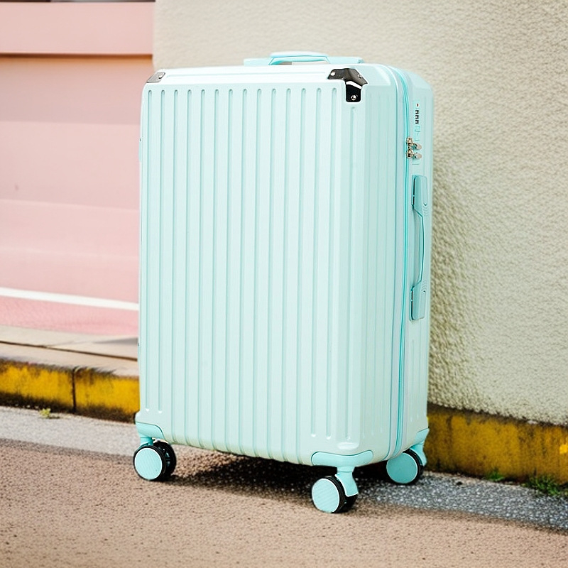 Bagaj cabină masculin din ABS+PC, închidere cu fermoar, roți universale, încuietoare cu combinație obișnuită, primăvara 2025