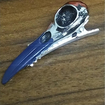 Κλιπ μαλλιών με κρανίο κόρακου σε πανκ στυλ, κράμα, ηλεκτροπλατίωση, τύπος κλιπ: duckbill, για γυναίκες