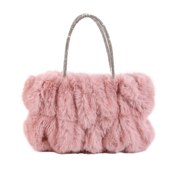 Ženska pliš crossbody mala kvadratna torbica — gradski jednostavni stil, vodoravni kvadratni oblik, magnetska kopča, pretinac sa zipom