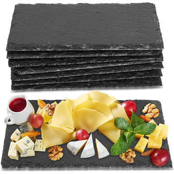 Πιάτο σερβιρίσματος από σχιστόλιθο για sushi και tempura, ιαπωνικού στυλ (Υλικό: σχιστόλιθος; Πάχος: 5–7 mm; Διαθέσιμη παραμετροποίηση λογότυπου; Κατάλληλο για ξενοδοχεία/εστιατόρια)