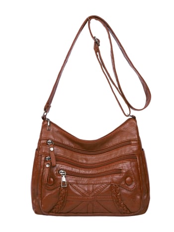 Geantă din piele PU, pătrat orizontal, stil urban minimalist, închidere cu fermoar, căptușeală din poliester, buzunar interior cu fermoar, buzunar pentru telefon, buzunar pentru buletin, construcție moale, curea de umăr unică, geantă crossbody cu compartim