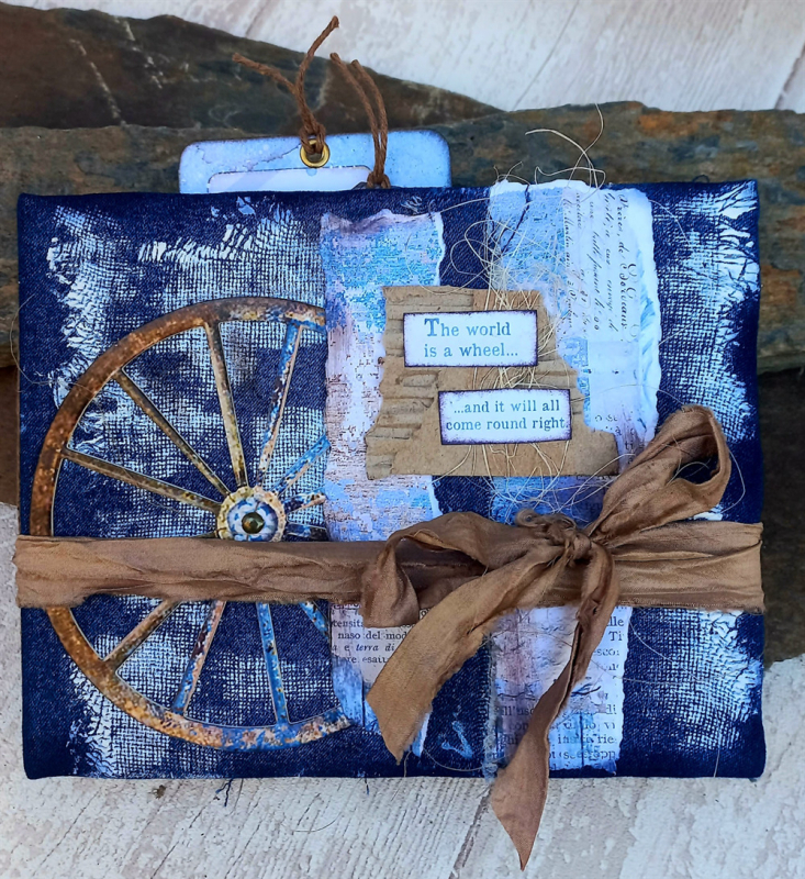 DIY sablon üdvözlőkártya és scrapbook készítéséhez, gomba keret és levél dizájnal, friss és édes stílus