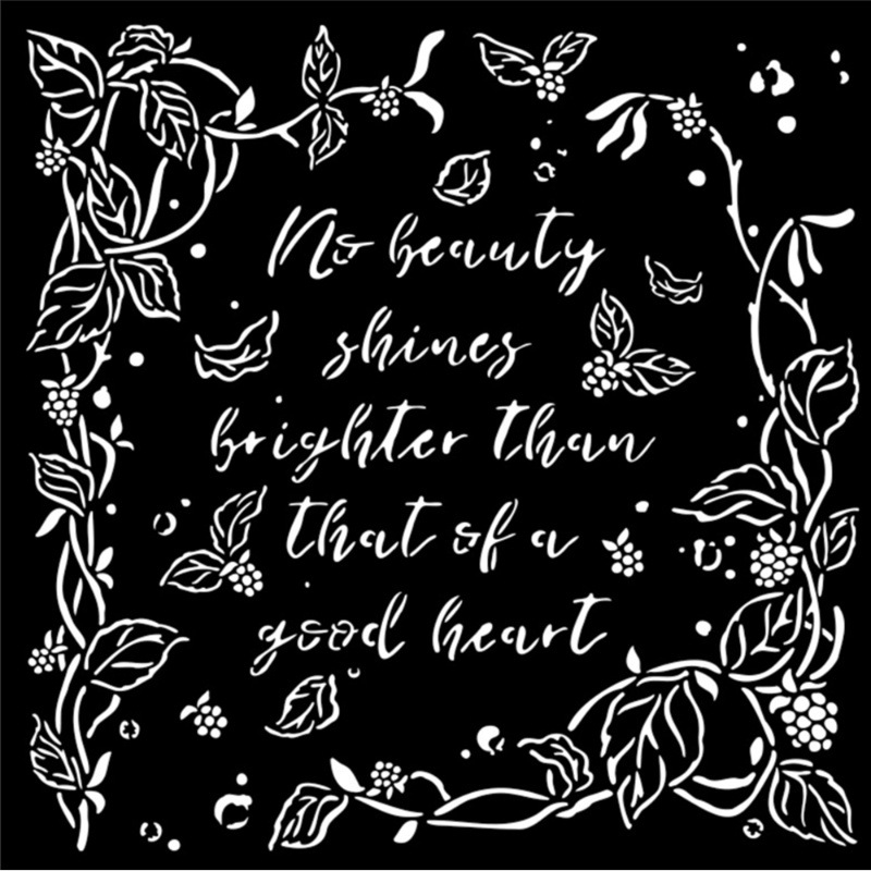 DIY sablon üdvözlőkártya és scrapbook készítéséhez, gomba keret és levél dizájnal, friss és édes stílus