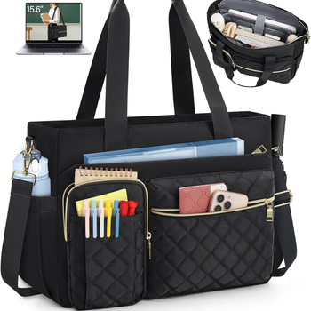 Többcélú tanár táska, nagy kapacitású, vállon vihető, laptopzsebbel