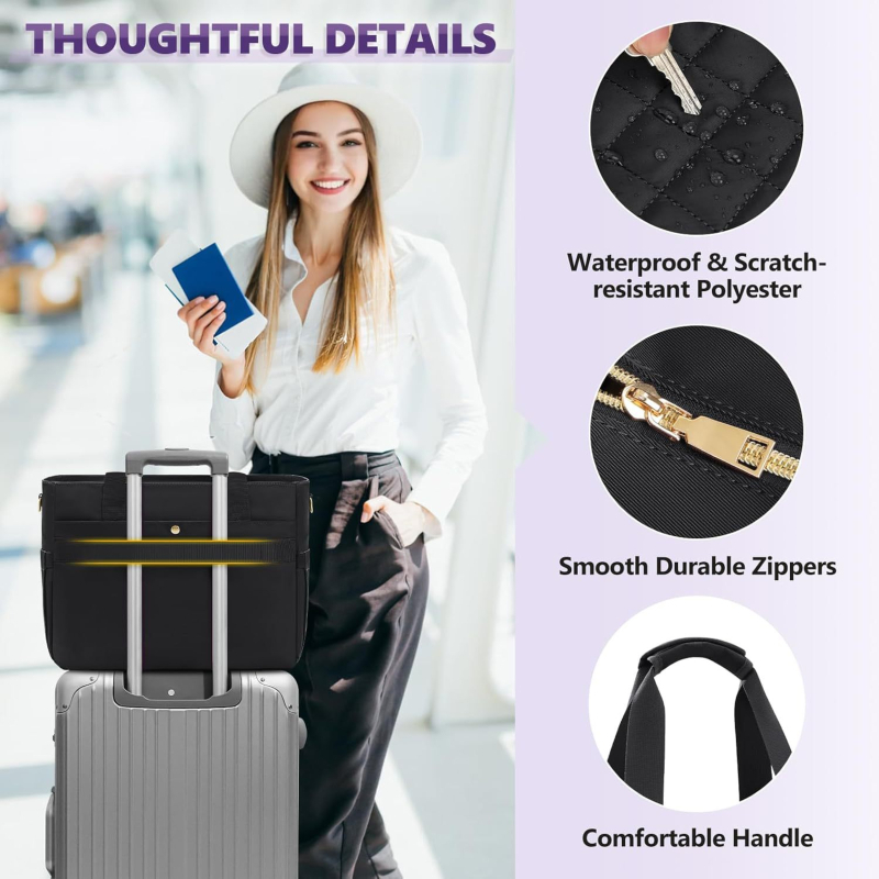 Többcélú tanár táska, nagy kapacitású, vállon vihető, laptopzsebbel