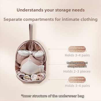 Τσάντα αποθήκευσης εσωρούχων για ταξίδι • FH-2024-909 • κυλινδρικό σχήμα • ύφασμα • πολυλειτουργική • για εσώρουχα, σουτιέν και ρούχα