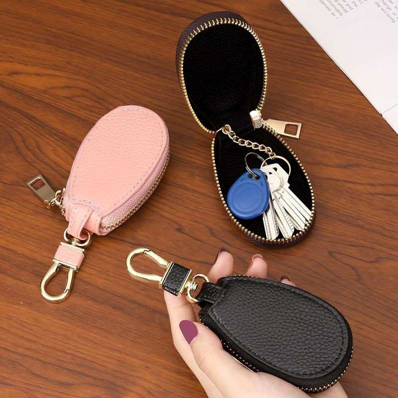 Automobilio raktų dėklas su ličių raštu, unisex, PU medžiaga