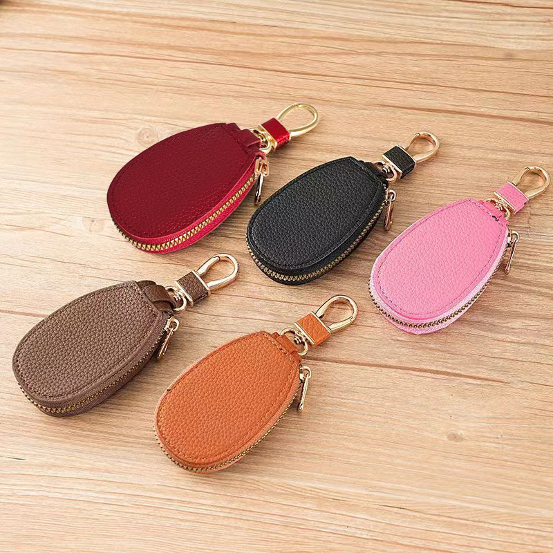 Automobilio raktų dėklas su ličių raštu, unisex, PU medžiaga