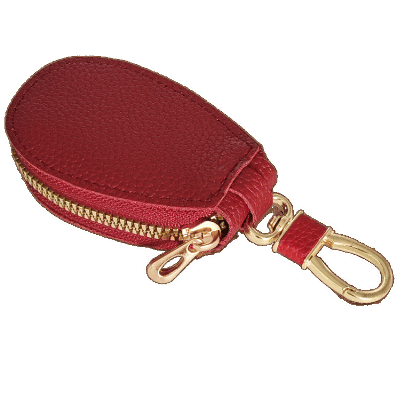 Automobilio raktų dėklas su ličių raštu, unisex, PU medžiaga