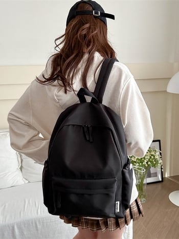 Unisex školski ranac od Oxford platna, kapacitet 20–35 L, ultralak, poliester vlakna, jednobojni dizajn