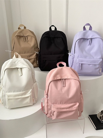 Unisex školski ranac od Oxford platna, kapacitet 20–35 L, ultralak, poliester vlakna, jednobojni dizajn