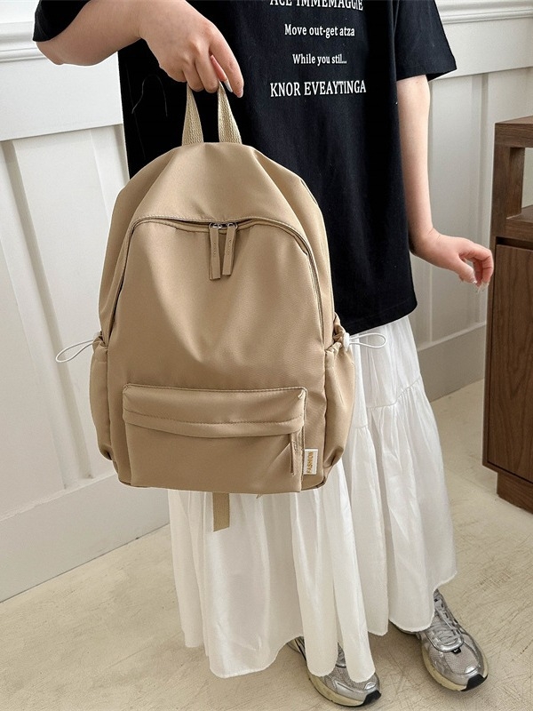 Unisex školski ranac od Oxford platna, kapacitet 20–35 L, ultralak, poliester vlakna, jednobojni dizajn