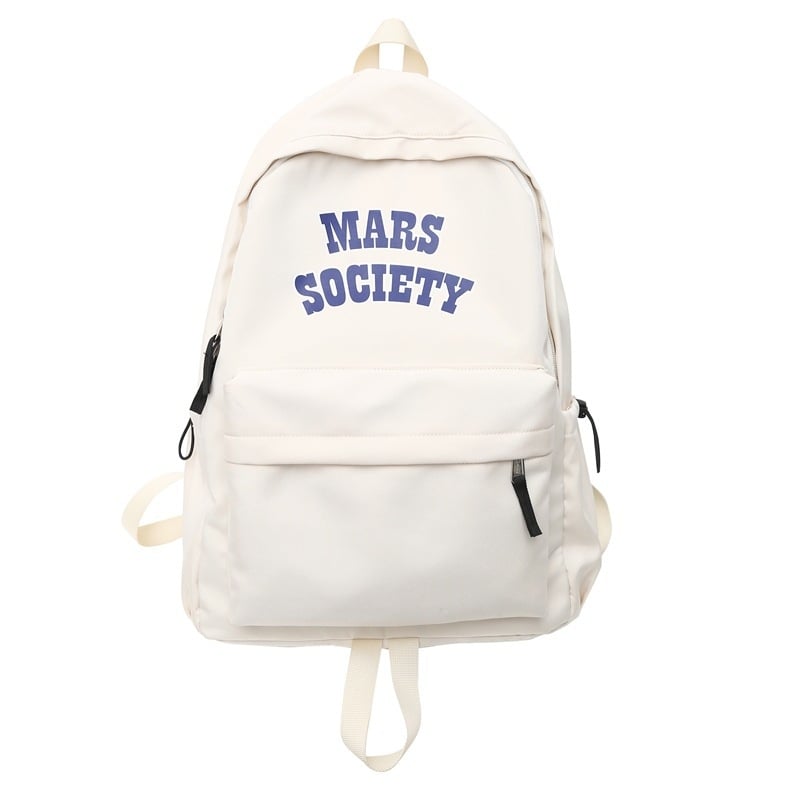 Ученическа раница с голям капацитет 36–55 л, нейлонова, дишаща, шарка с букви, стил уличен тренд