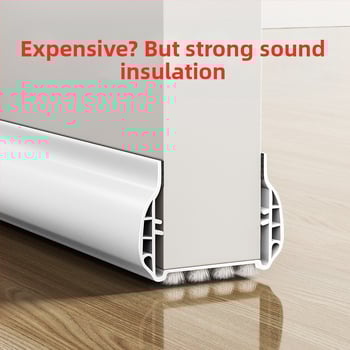 Уплътнител за пролука между врата и рамката и за дъното на вратата за спалнята, звукоизолираща лента, ветроустойчива и прахоустойчива