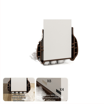 Уплътнител за пролука между врата и рамката и за дъното на вратата за спалнята, звукоизолираща лента, ветроустойчива и прахоустойчива