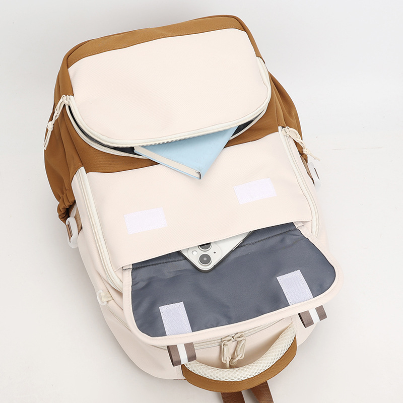 Oksfordo audinio kuprinė mokyklai, 20–35 L talpa, kvėpuojanti, išlenkti pečių diržai, nailonio pamušalas