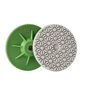 Presentable Четиристепен полировъчен диск за ъглошлайф, монолитен дизайн, полиране и шлайфане на мрамор, гранит и бетон