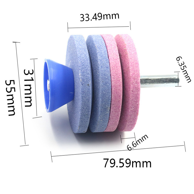 Заточвател за косачки – двойно-слоена индустриална шлифовъчна глава, износоустойчива, гранула 800, синтеринг, за градина и домашна употреба