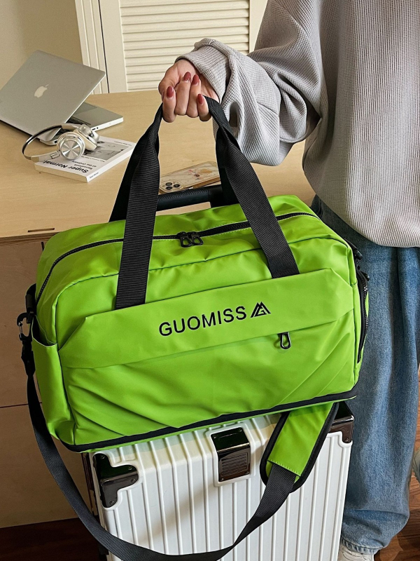 Unisex Cross-Border fitness torba za putovanje, proširujuća, 36–55L, Oxford tkanina, odjeljak za obuću, suho/mokro odjeljenje