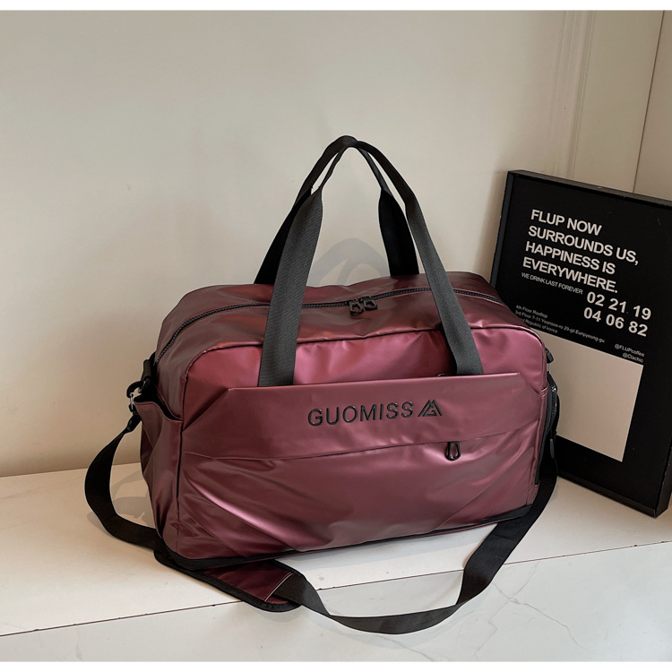 Unisex Cross-Border fitness torba za putovanje, proširujuća, 36–55L, Oxford tkanina, odjeljak za obuću, suho/mokro odjeljenje