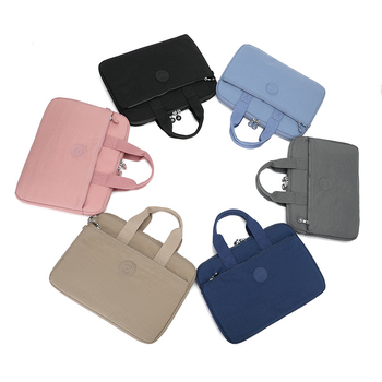 Чанта за лаптоп от найлон, унисекс, лека, еднотонна, подплата полиестер