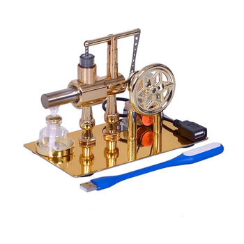 Μοντέλο κινητήρα Stirling — παιχνίδι με μεταλλική κατασκευή, εκπαιδευτικό επιστημονικό πακέτο για ηλικίες 7–14