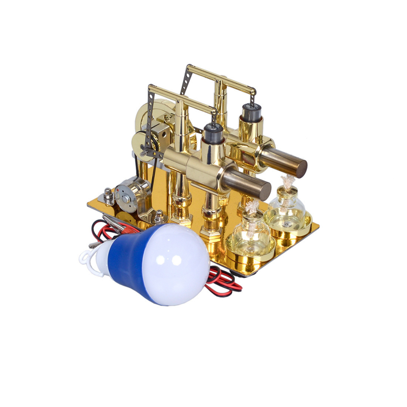 Μοντέλο κινητήρα Stirling — παιχνίδι με μεταλλική κατασκευή, εκπαιδευτικό επιστημονικό πακέτο για ηλικίες 7–14