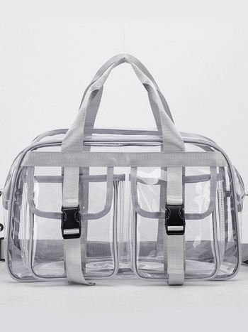 Prozirni PVC putni ruksak — vodootporan, proširivi, unisex, kapacitet ispod 20 L
