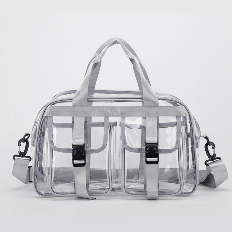 Prozirni PVC putni ruksak — vodootporan, proširivi, unisex, kapacitet ispod 20 L