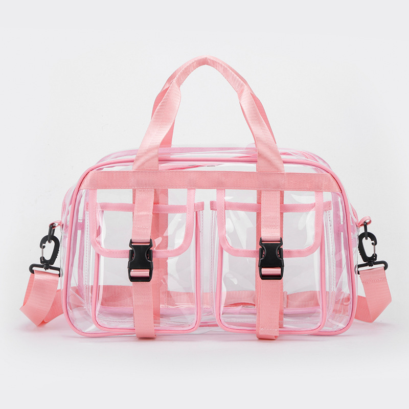 Prozirni PVC putni ruksak — vodootporan, proširivi, unisex, kapacitet ispod 20 L