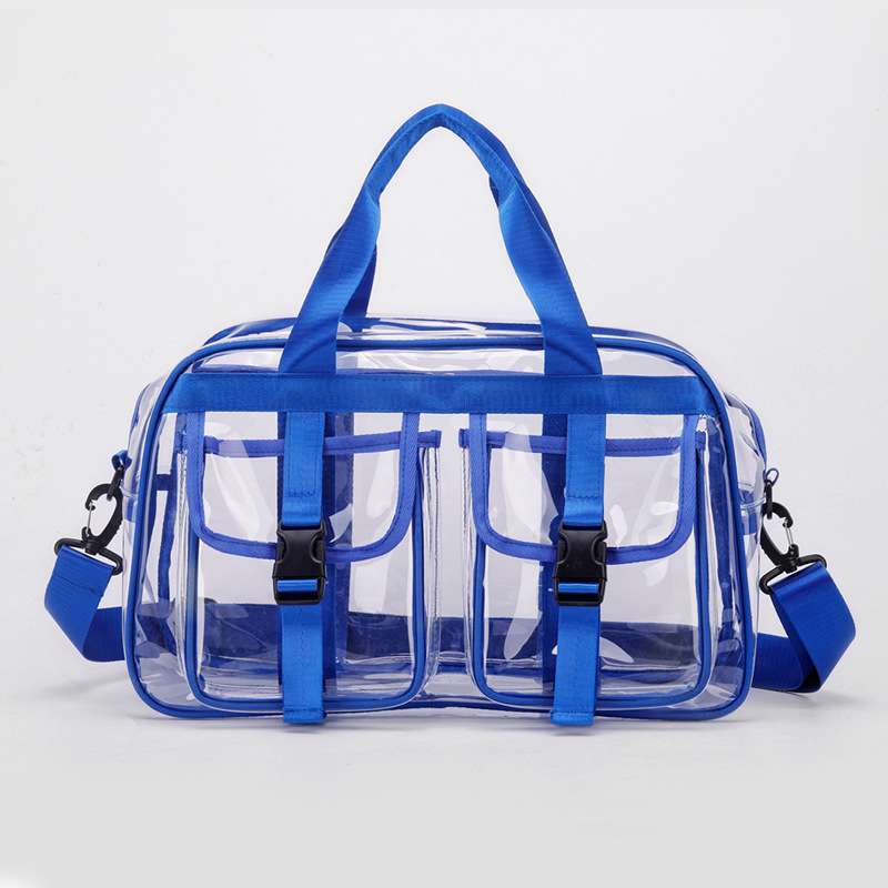 Prozirni PVC putni ruksak — vodootporan, proširivi, unisex, kapacitet ispod 20 L