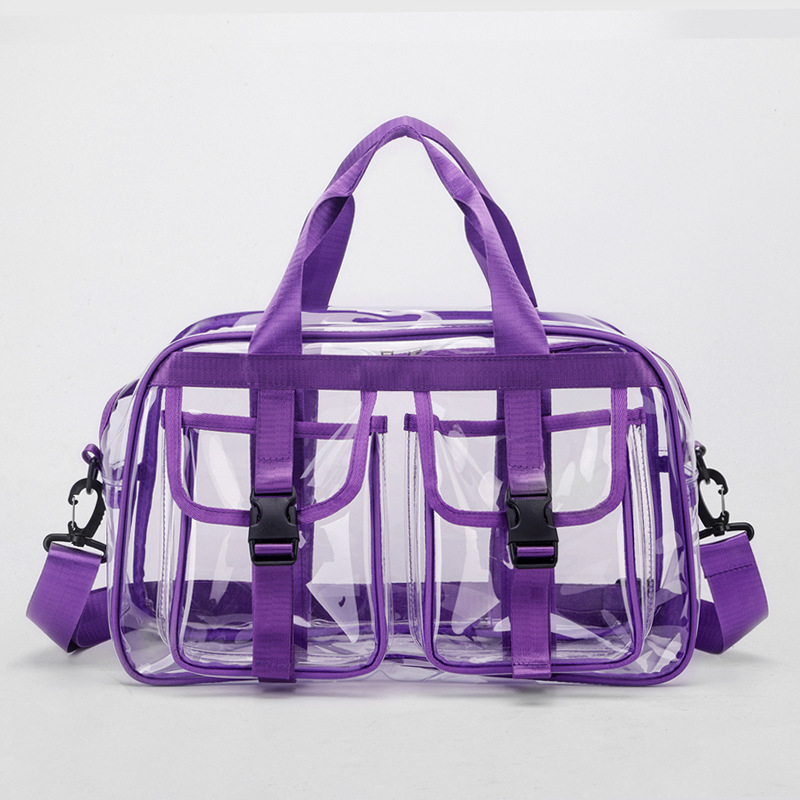 Prozirni PVC putni ruksak — vodootporan, proširivi, unisex, kapacitet ispod 20 L