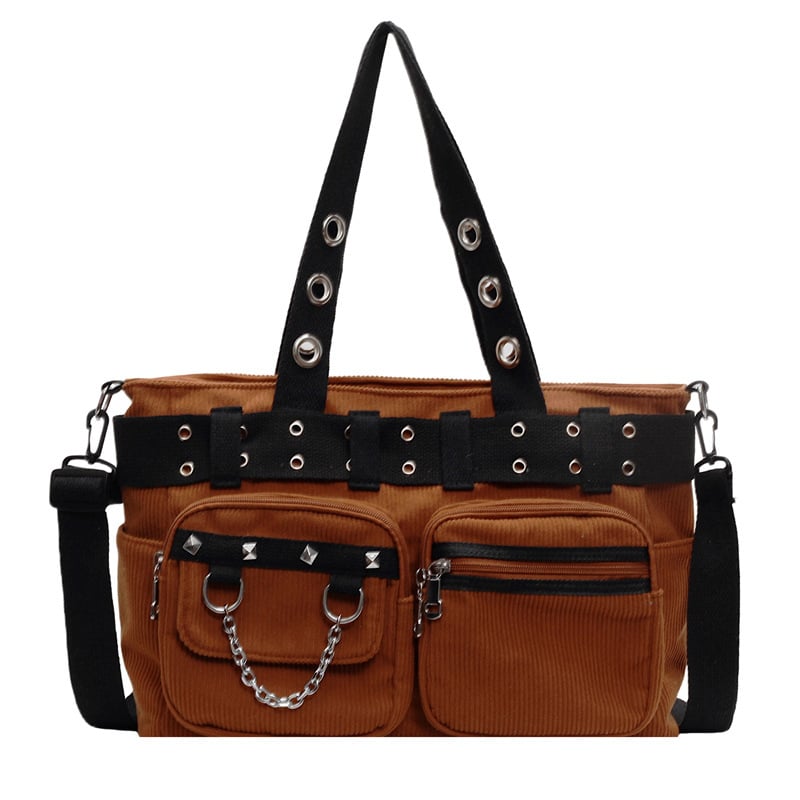 Ženska crossbody torba s velikim kapacitetom — flanel materijal, podstava od poliestera, horizontalni kvadratni oblik, zatvaranje zipom, unutarnji džepovi za telefon i ID, unutarnji džep s patch, tri naramenice