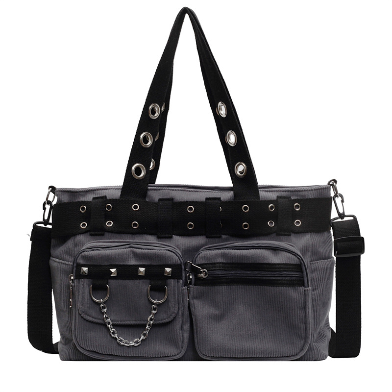 Ženska crossbody torba s velikim kapacitetom — flanel materijal, podstava od poliestera, horizontalni kvadratni oblik, zatvaranje zipom, unutarnji džepovi za telefon i ID, unutarnji džep s patch, tri naramenice