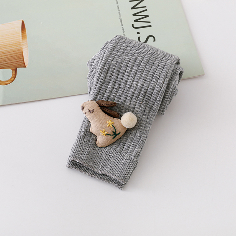 Vaikų mergaitėms aukšto liemens leginsai, vienodos spalvos raštas, medvilnė 80%, vidutinio storio, pavasariui ir rudeniui, 3–8 metų amžiui