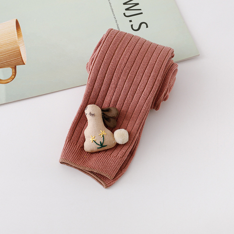 Vaikų mergaitėms aukšto liemens leginsai, vienodos spalvos raštas, medvilnė 80%, vidutinio storio, pavasariui ir rudeniui, 3–8 metų amžiui