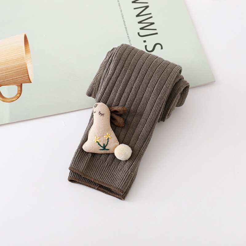 Vaikų mergaitėms aukšto liemens leginsai, vienodos spalvos raštas, medvilnė 80%, vidutinio storio, pavasariui ir rudeniui, 3–8 metų amžiui